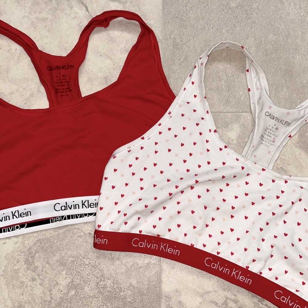 2 Calvin Klein bralettes